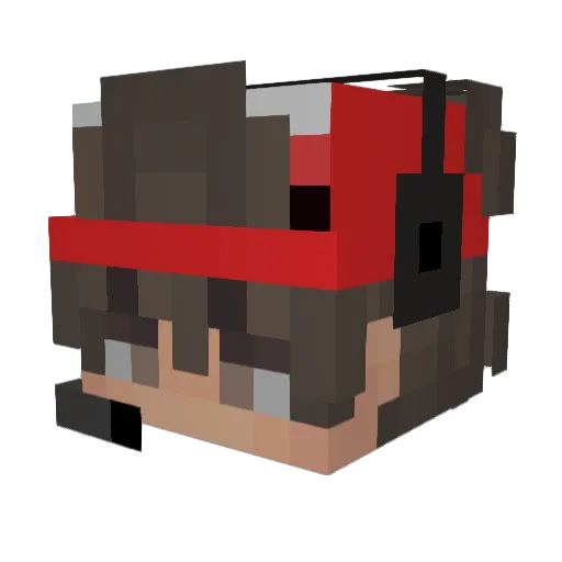 vh4n Minecraft avatar head, 3D render