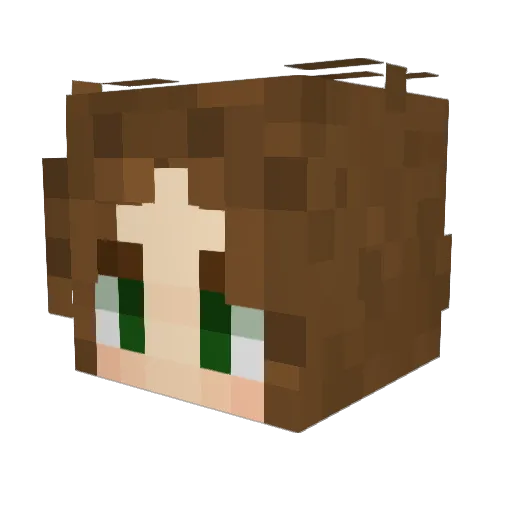 vhaerya Minecraft avatar head, 3D render