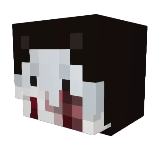 vhansht Minecraft avatar head, 3D render