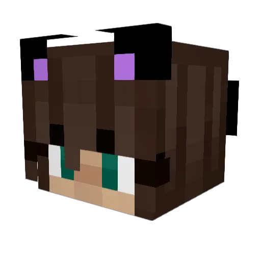 vhell1 Minecraft avatar head, 3D render