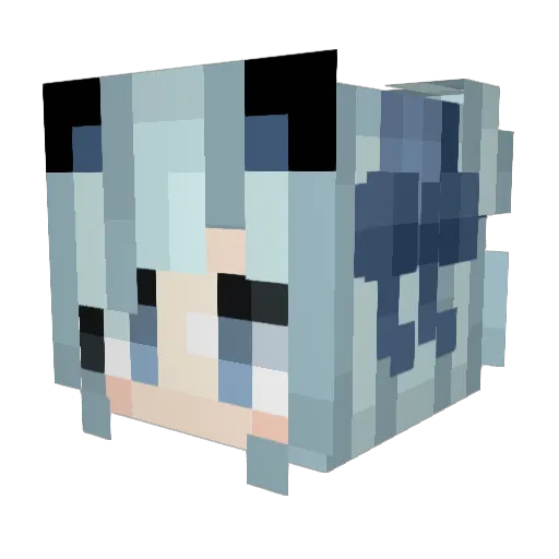 vhkopad Minecraft avatar head, 3D render