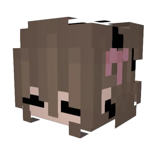vhxu Minecraft avatar head, 3D render