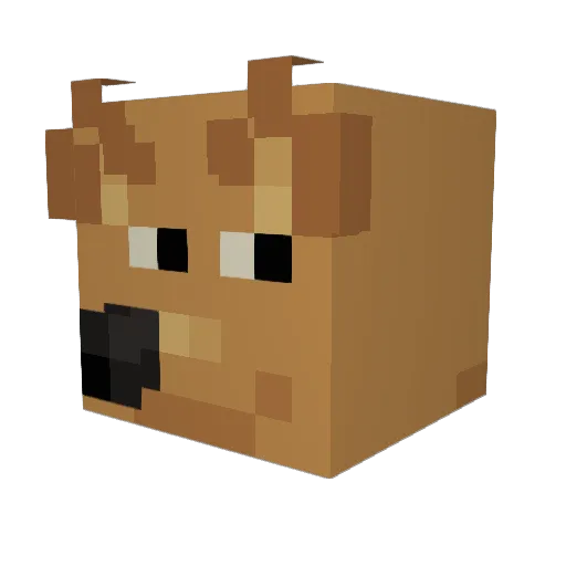 vi0lethill Minecraft avatar head, 3D render