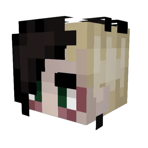 vi0letjune Minecraft avatar head, 3D render