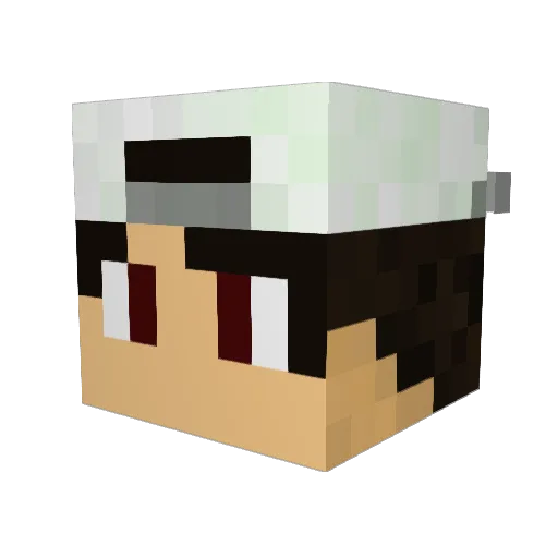 viNyh Minecraft avatar head, 3D render
