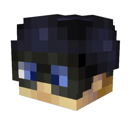 viaCrucis Minecraft avatar head, 3D render