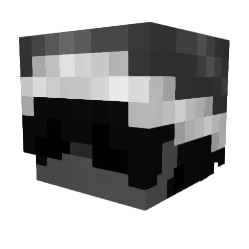 vialent Minecraft avatar head, 3D render