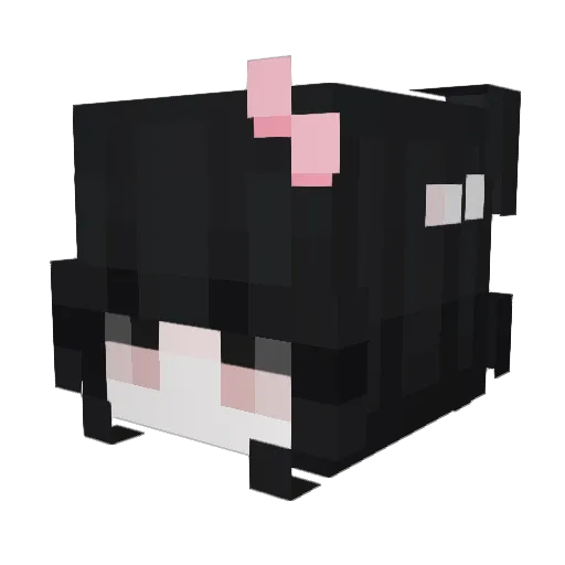 vialruh Minecraft avatar head, 3D render
