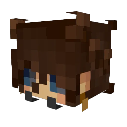 vianmarilive Minecraft avatar head, 3D render