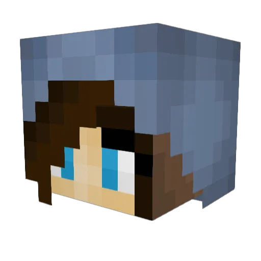 vibec3 Minecraft avatar head, 3D render