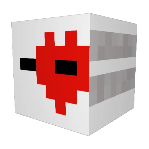vibinfr Minecraft avatar head, 3D render