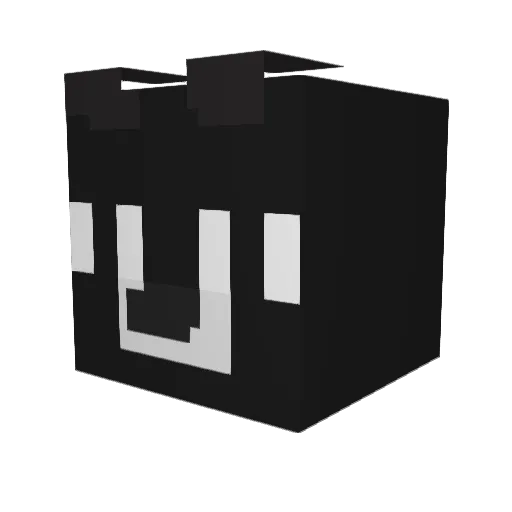 vibusagi_ Minecraft avatar head, 3D render