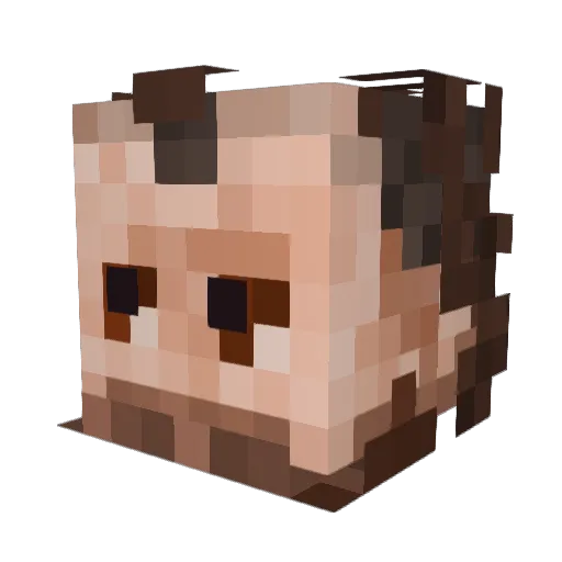 vicalevin Minecraft avatar head, 3D render