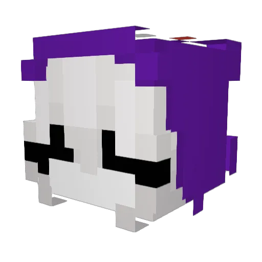 vicarialdoor Minecraft avatar head, 3D render