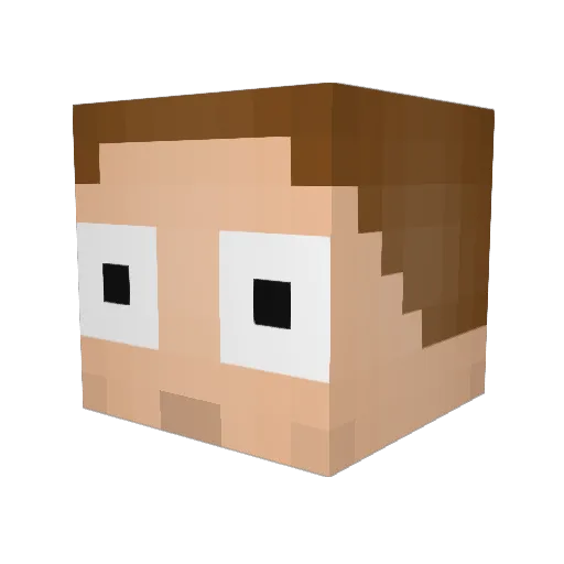 vicario_21 Minecraft avatar head, 3D render