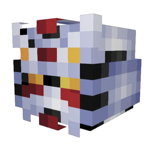 vicbd Minecraft avatar head, 3D render
