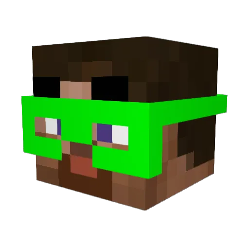 viccam01 Minecraft avatar head, 3D render