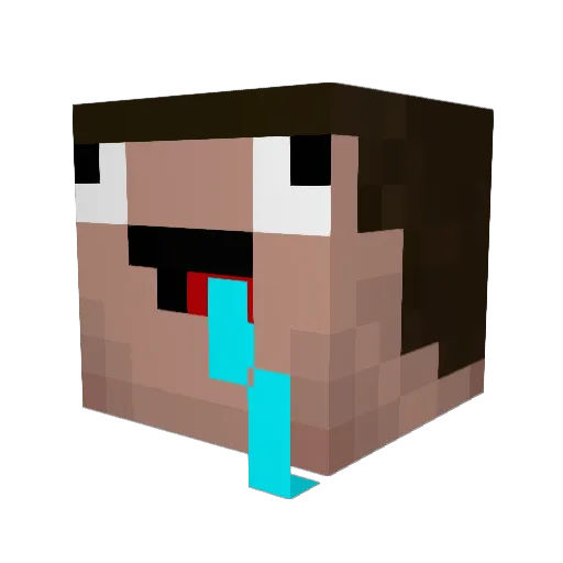 vicentePRO_123xd Minecraft avatar head, 3D render