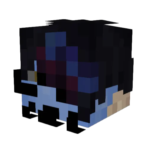 viceshout Minecraft avatar head, 3D render