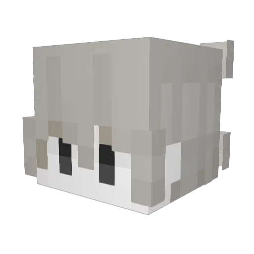 vicesssss Minecraft avatar head, 3D render