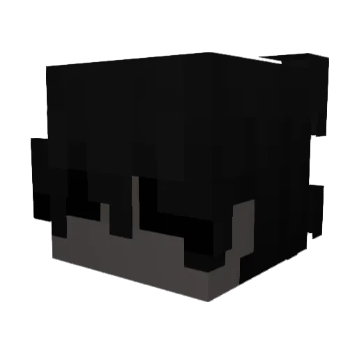 vicettt Minecraft avatar head, 3D render