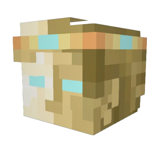 viciaetherius Minecraft avatar head, 3D render