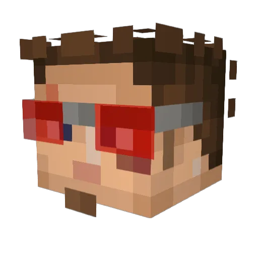 viciasboss Minecraft avatar head, 3D render