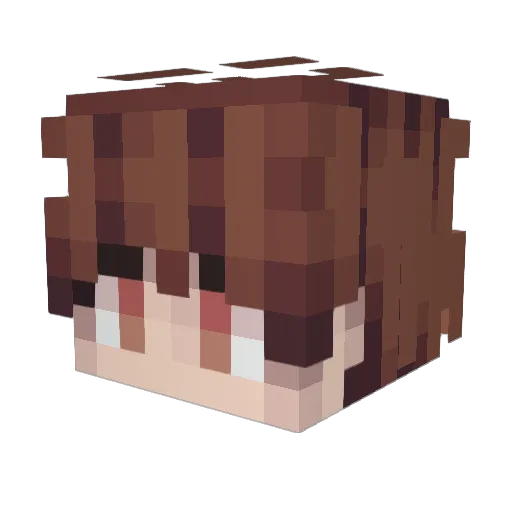 viciichiii Minecraft avatar head, 3D render