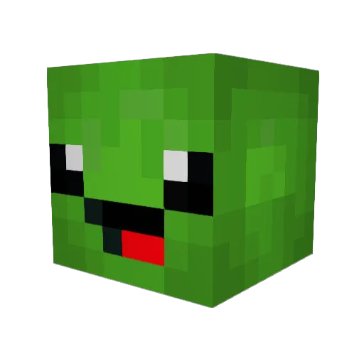 viciousturtle Minecraft avatar head, 3D render