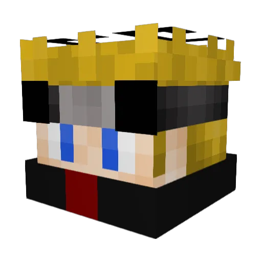 vickmar Minecraft avatar head, 3D render