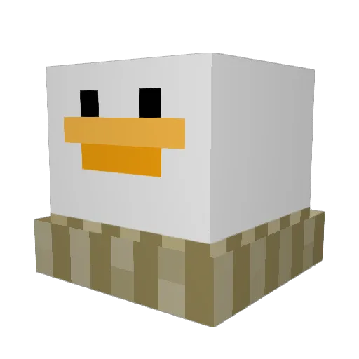 vickrubin Minecraft avatar head, 3D render
