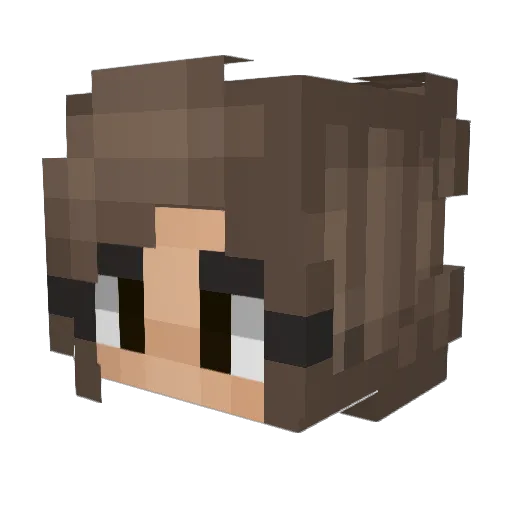 vicky0301 Minecraft avatar head, 3D render