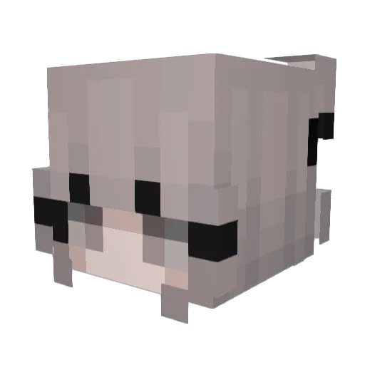 vicky_i_guess Minecraft avatar head, 3D render