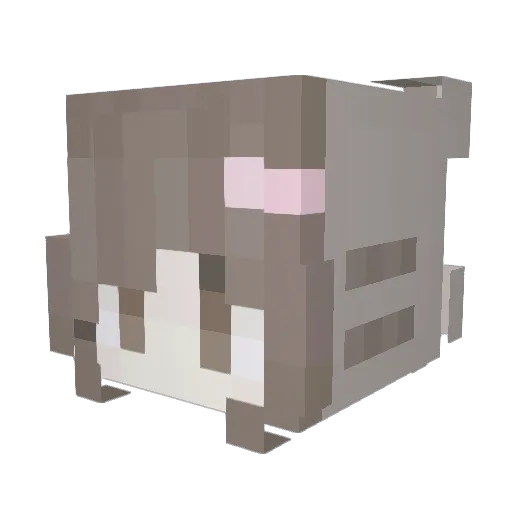 vicky_vicious Minecraft avatar head, 3D render