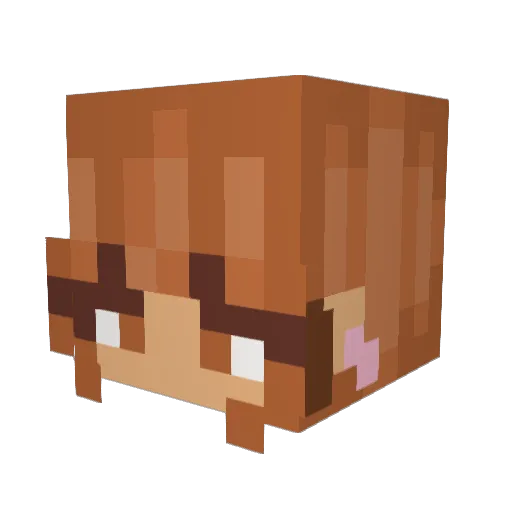 vickypp08 Minecraft avatar head, 3D render