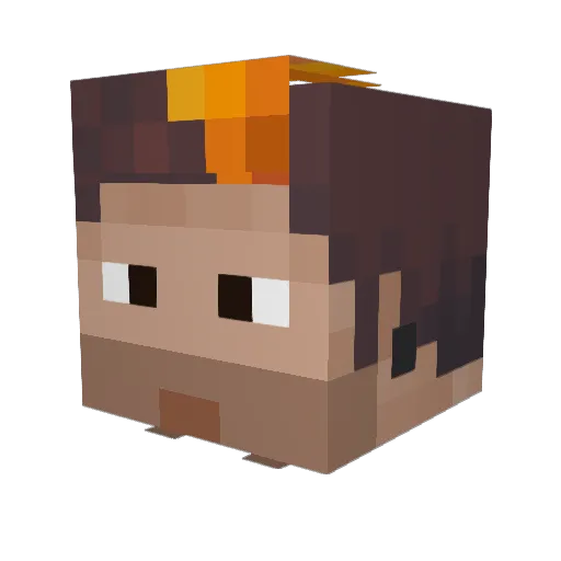 vickyyyyy_ Minecraft avatar head, 3D render