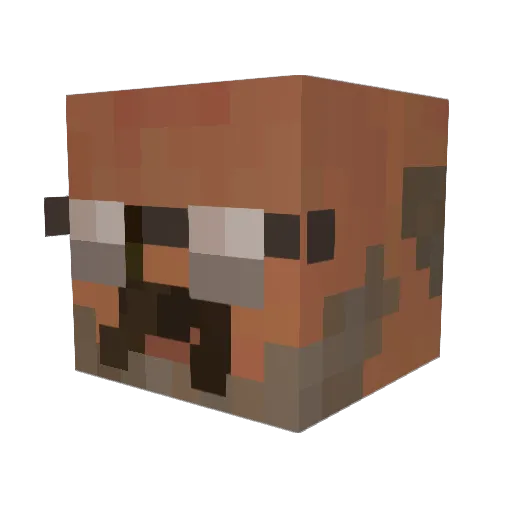 vicmoller Minecraft avatar head, 3D render