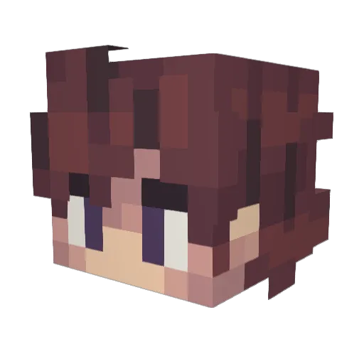 vicraft546 Minecraft avatar head, 3D render