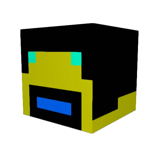 vict0522 Minecraft avatar head, 3D render