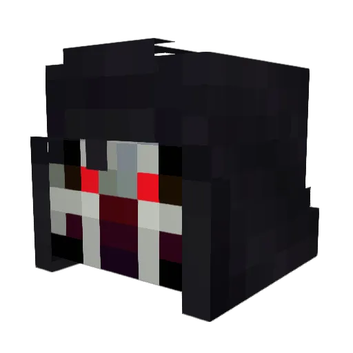 victiments Minecraft avatar head, 3D render