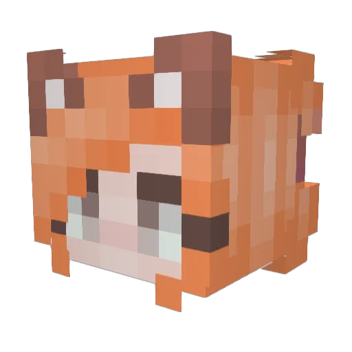victocool Minecraft avatar head, 3D render