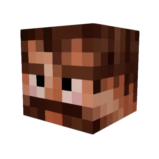 victor122 Minecraft avatar head, 3D render