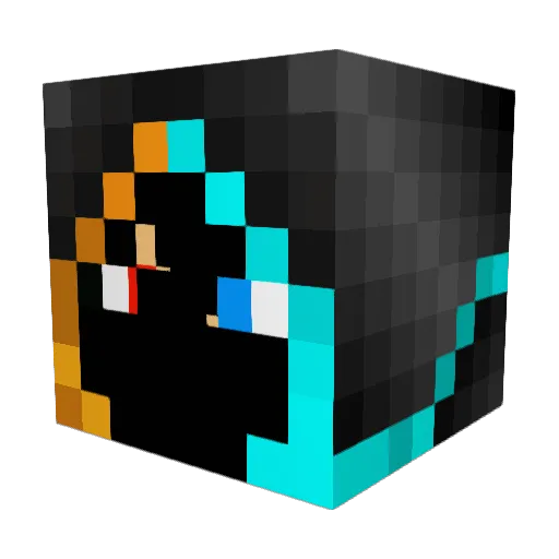 victor9734 Minecraft avatar head, 3D render