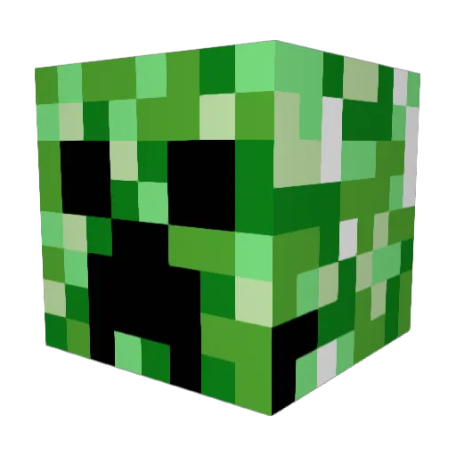 victorCede Minecraft avatar head, 3D render