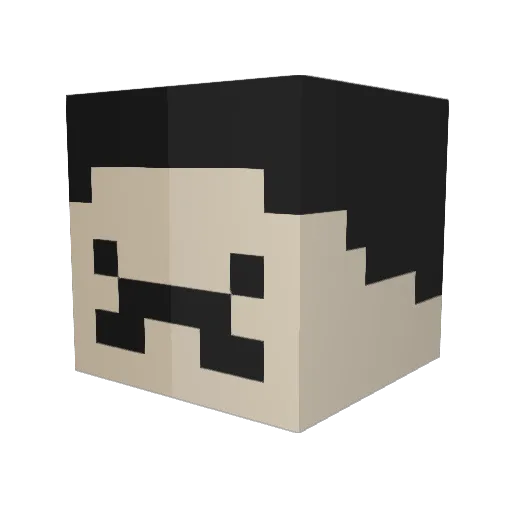 victor_bo Minecraft avatar head, 3D render