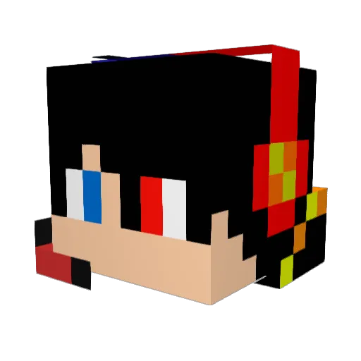 victor_hugo55 Minecraft avatar head, 3D render
