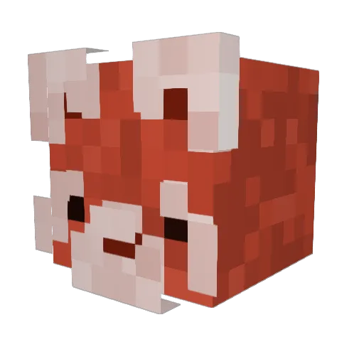 victor_oranges Minecraft avatar head, 3D render
