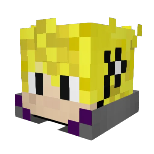 victor_pbl Minecraft avatar head, 3D render