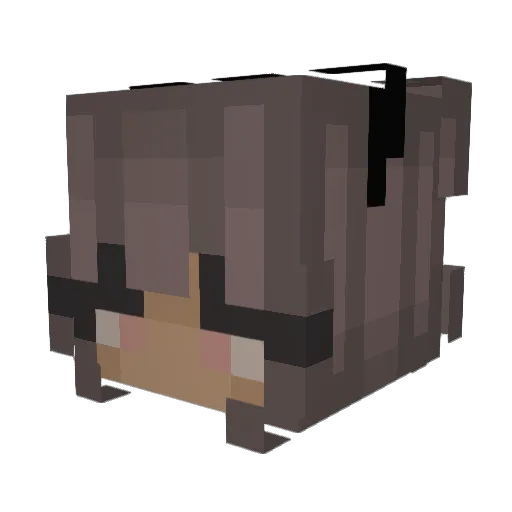 victorea Minecraft avatar head, 3D render