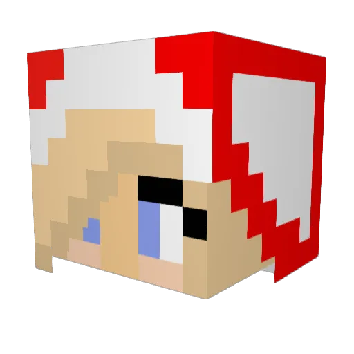 victoria_413 Minecraft avatar head, 3D render